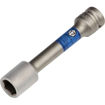 プロテクター付インパクト用薄形ロングホイルナットソケット(6角タイプ) TONE(トネ/旧:前田金属工業)