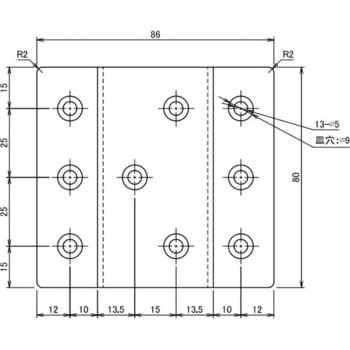 2×4サポート ハット型 24H ダイドーハント(大同製鋲所)