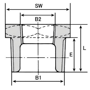 ブッシング1/2×1/4 ブッシング 可鍛鋳鉄製管継手 白 1個 モノタロウ