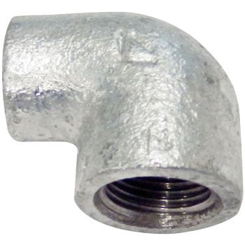 径違いエルボ 可鍛鋳鉄製管継手(白) モノタロウ