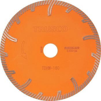 ダイヤモンドカッター プロテクトタイプ(乾式)ウェーブタイプ TRUSCO