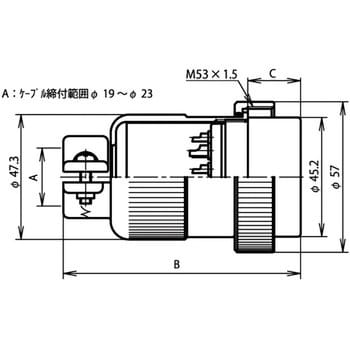 NCS-5010-P NCSシリーズ汎用大型メタルコネクタ ストレートプラグ 1個