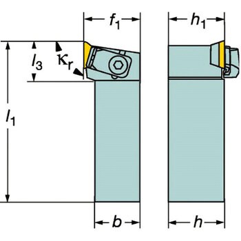 サンドビック Ｔ−Ｍａｘ Ｐ ネガチップ用シャンクバイト