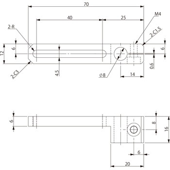 スライド40ブラケット - アインツ
