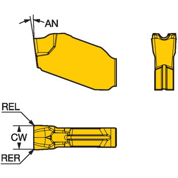 CoroCut(R) QD 突切り加工用チップ サンドビック