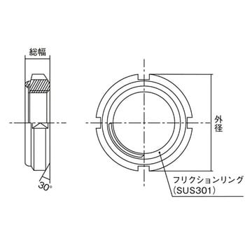 PNSS01 緩み止めナット (一般機械構造用圧延鋼材) 1個 エバオン 【通販