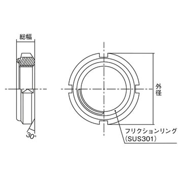 緩み止めナット (一般機械構造用圧延鋼材) エバオン