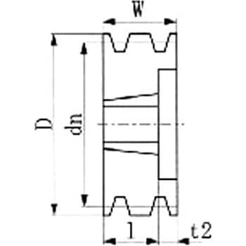 ブッシングプーリー SPZ-3 エバオン