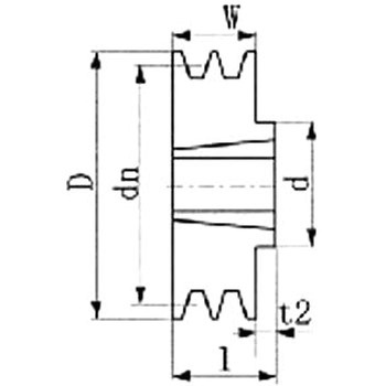 ブッシングプーリー SPZ-2 エバオン