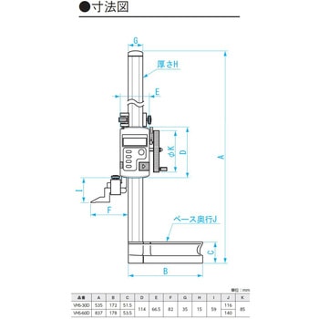 デジタルハイトゲージ 新潟精機(SK)