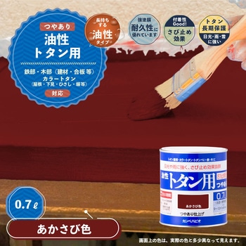 油性トタン用 油性屋根用塗料 (つやあり) カンペハピオ