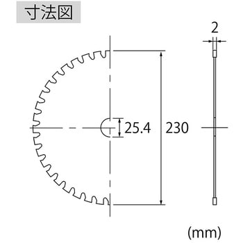 K230 エビ 刈払機用チップソー K230 ロブスター(ロブテックス) 刃数36p