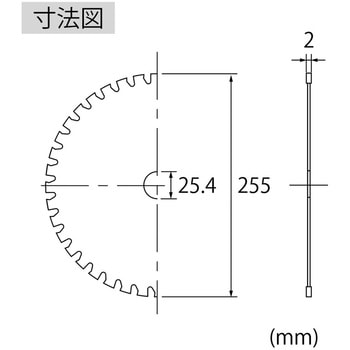 エビ 刈払機用チップソー KK255 ロブスター(ロブテックス)