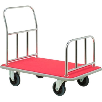 ステンレスバゲッジカート 片側ハンドル カーペットタイプ スギモト産業