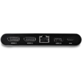 USB Type-C マルチ変換アダプタ 4K DisplayPort x2 USB-A x2 100W Power Delivery 3.0 StarTech.com