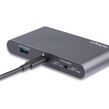 USB Type-C マルチ変換アダプタ 4K DisplayPort x2 USB-A x2 100W Power Delivery 3.0 StarTech.com
