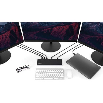 ドッキングステーション/USB-C接続/3画面出力/4K HDMI & DP/60W PD/USBハブ/有線LAN/Win Mac/多機能Type-Cハブ StarTech.com