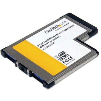 ECUSB3S254F USB 3．0 2ポート増設用ExpressCard/54 アダプタカード UASP対応 StarTech.com  Type-A - 【通販モノタロウ】