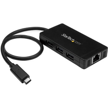 USB Type-C接続3ポートUSB 3．0ハブ 1ポートギガビット有線LANアダプタ搭載 ACアダプタ付属 StarTech.com USBハブ  【通販モノタロウ】 HB30C3A1GE