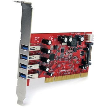 USB 3．0 4ポート増設PCIカード SATA電源コネクタ搭載
