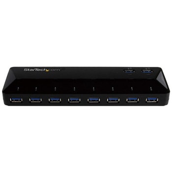 10ポートUSB 3.0ハブ 急速充電専用ポート搭載(2ポート x 1.5A) StarTech.com