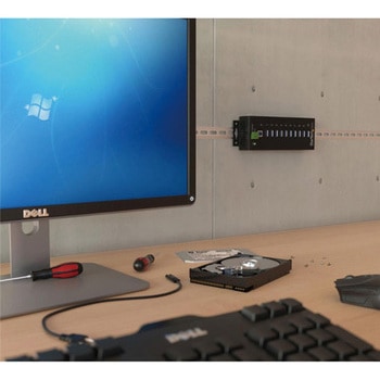 10ポート産業用USB 3.0ハブ サージ保護機能とESD (静電放電) 機能に対応 StarTech.com
