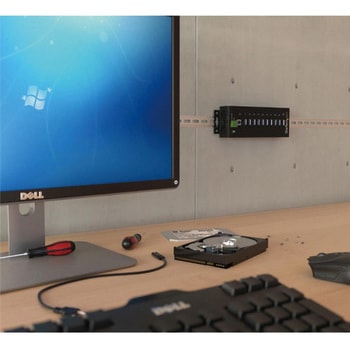 10ポート産業用USB 3.0ハブ サージ保護機能とESD (静電放電) 機能に対応 StarTech.com