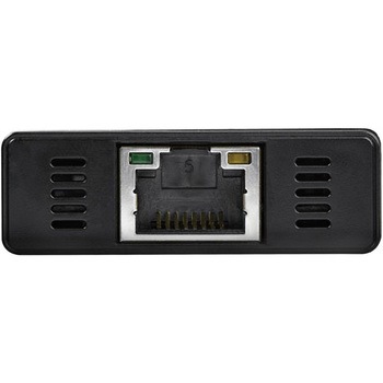3ポートUSB 3.0ハブ付きギガビットEthernet対応有線LANアダプタ アルミ筐体 本体一体型ケーブル StarTech.com