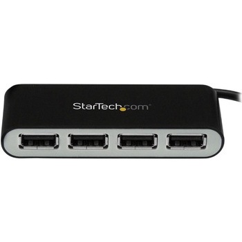 4ポートUSB 2.0ハブ 本体一体型ケーブル付き StarTech.com