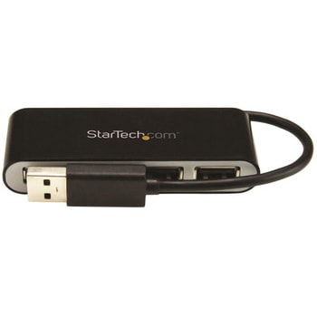 4ポートUSB 2.0ハブ 本体一体型ケーブル付き StarTech.com