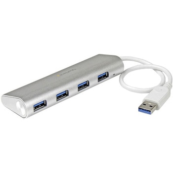 USB 3.0ハブ/Type-A 接続/4ポート/4x USB 3.2 Gen 1 Type-A/5Gbps/バスパワー/27cm一体型ケーブル/USB増設用ハブ StarTech.com