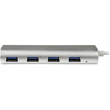 USB 3.0ハブ/Type-A 接続/4ポート/4x USB 3.2 Gen 1 Type-A/5Gbps/バスパワー/27cm一体型ケーブル/USB増設用ハブ StarTech.com