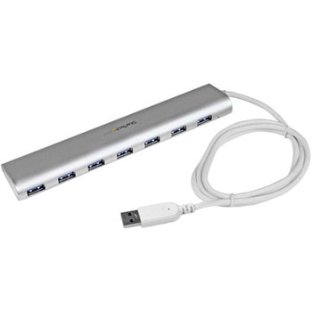 USB 3.0ハブ/Type-A 接続/7ポート/7x USB 3.2 Gen 1 Type-A/5Gbps/バスパワー/98cm一体型ケーブル/USB増設用ハブ StarTech.com