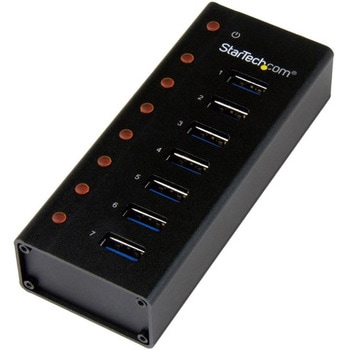 7ポートUSB 3.0ハブ メタル筐体 デスクや壁に取付け可能 StarTech.com