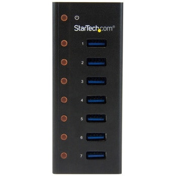 7ポートUSB 3.0ハブ メタル筐体 デスクや壁に取付け可能 StarTech.com