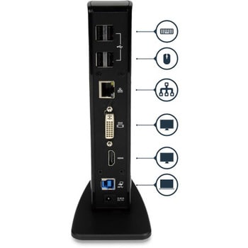 USB3SDOCKHD ドッキングステーション/USB 3.0接続/デュアルモニター