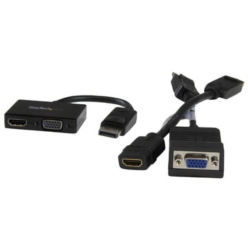 DisplayPort - HDMI/VGA変換アダプタ ツーインワン(2 in 1)トラベルAVアダプタ StarTech.com