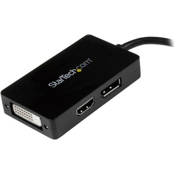3イン1 Mini DisplayPort - DisplayPort/DVI/HDMI変換アダプタ mini DP(オス) - ディスプレイポート/DVI - D/HDMI(オス) StarTech.com
