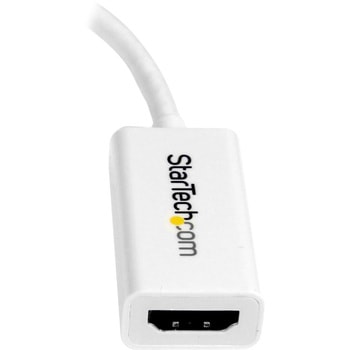 Mini DisplayPort - HDMI 変換アダプタ/mDP 1.2 - HDMI ビデオ変換/4K30Hz/ミニディスプレイポート - HDMI 映像コンバータ/ミニDP - HDMI アクティブアダプタ/ホワイト StarTech.com