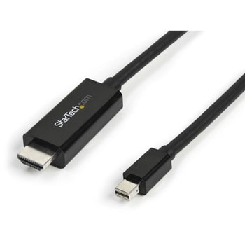 Forinden Udvalg angivet MDP2HDMM3MB Mini DisplayPort - HDMI変換アダプタケーブル 3m 4K/30Hz対応 StarTech.com  ブラック色 オーディオ機能7.1サラウンドサウンド - 【通販モノタロウ】