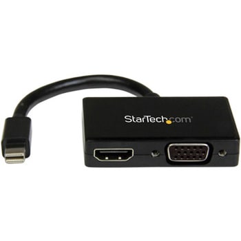 Mini DisplayPort接続トラベルアダプタ 2イン1 mini DP - VGA/HDMI変換アダプタ StarTech.com