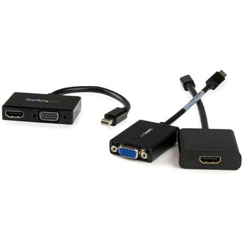 Mini DisplayPort接続トラベルアダプタ 2イン1 mini DP - VGA/HDMI変換アダプタ StarTech.com