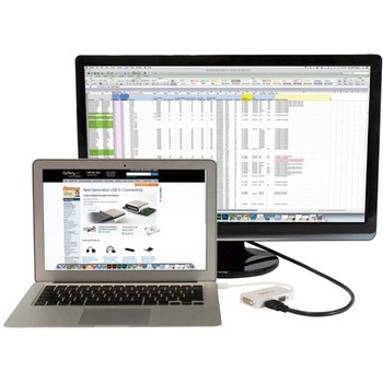 Mini DisplayPort接続トラベルアダプタ 3イン1 Mini DP - VGA/DVI/HDMI変換アダプタ ホワイト StarTech.com
