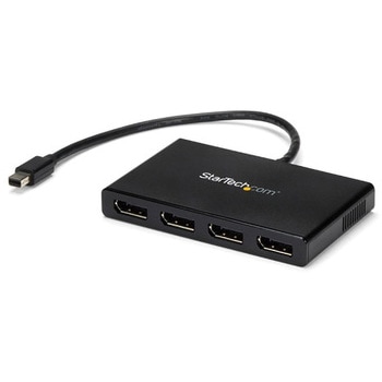 4ポートMSTハブ Mini DisplayPort - 4x DsiplayPort マルチモニタースプリッタ 4K対応 Windowsのみ対応 StarTech.com