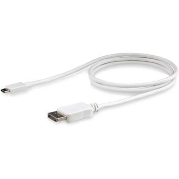 USB Type-C - DisplayPort変換ケーブル 1m 4K/60Hz ホワイト StarTech.com