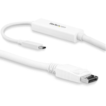 USB-C - DisplayPortケーブル 3m 4K/60Hz ホワイト StarTech.com