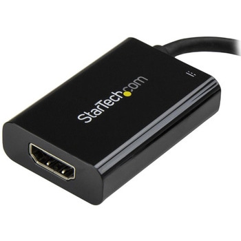 USB Type-C - HDMI変換アダプタ ブラック 4K/60Hz 60W USB Power Delivery StarTech.com