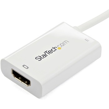 USB-C - HDMI変換アダプタ USB Power Delivery対応 4K/60Hz ホワイト StarTech.com