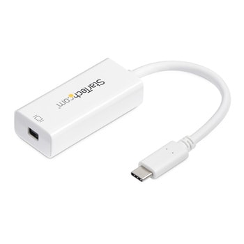 CDP2MDP USB-C - Mini DisplayPort ディスプレイ変換アダプター/4K60Hz/DP Altモード/Thunderbolt  3対応/ホワイト/USB Type-CパソコンからMini DP モニターなどへの変換コネクター 1個 StarTech.com 【通販モノタロウ】