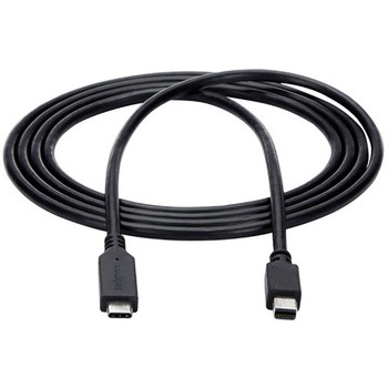 USB-C - Mini DisplayPortケーブル 1.8m 4K/60Hz ブラック StarTech.com